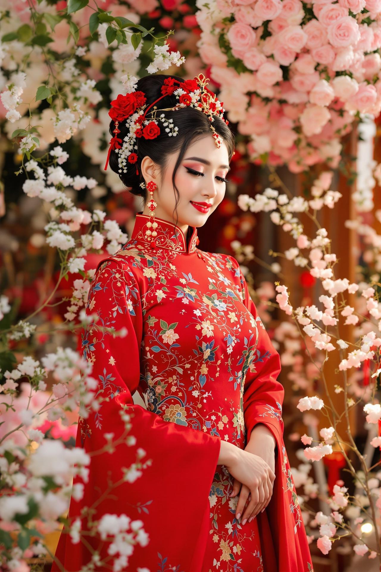红妆出嫁汉服少女写真 - 福利岛浪漫摄影