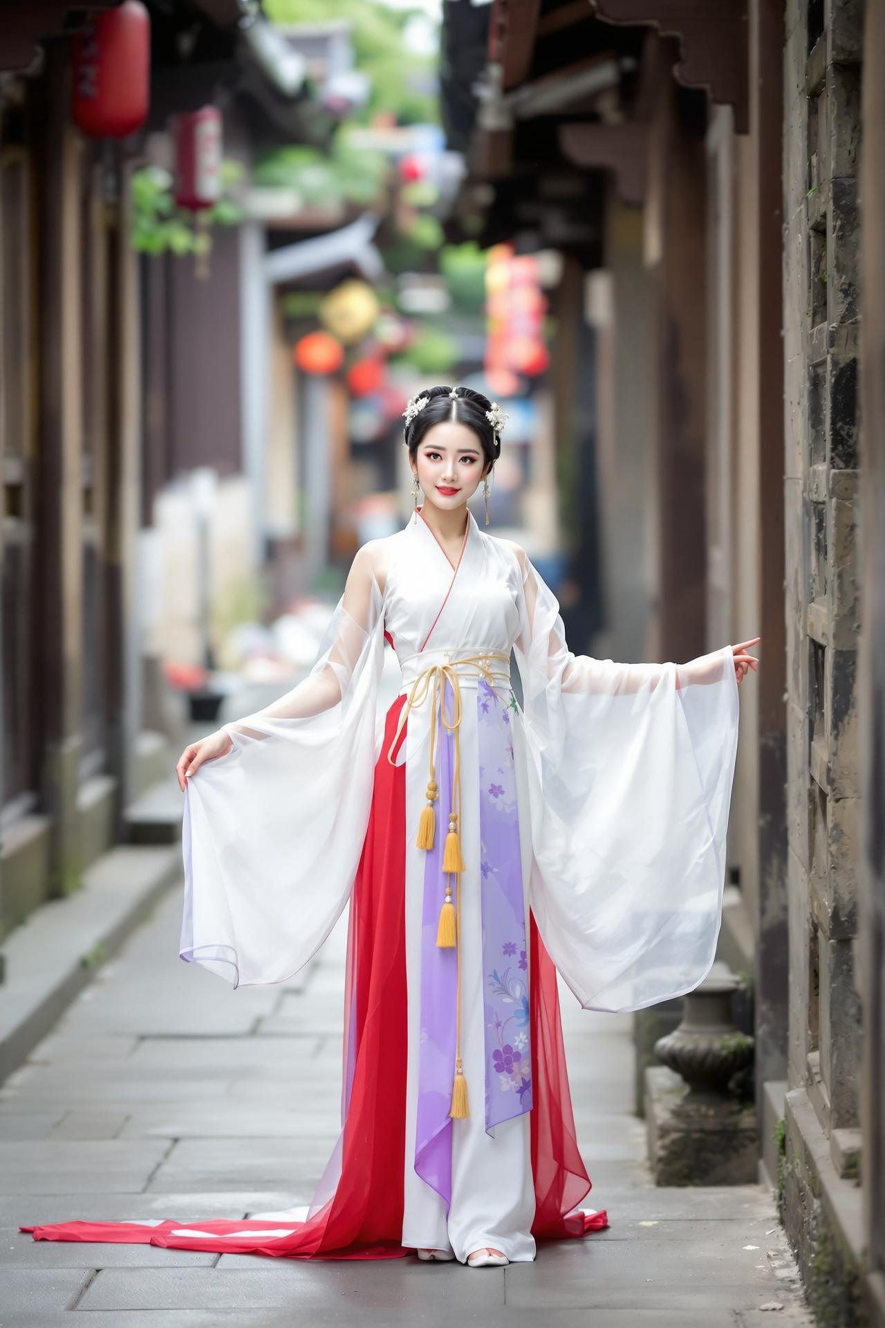 古巷回眸汉服少女写真 - 福利岛古典摄影